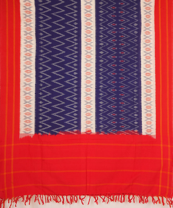 Multicolor handwoven pochampally ikat cotton dupatta