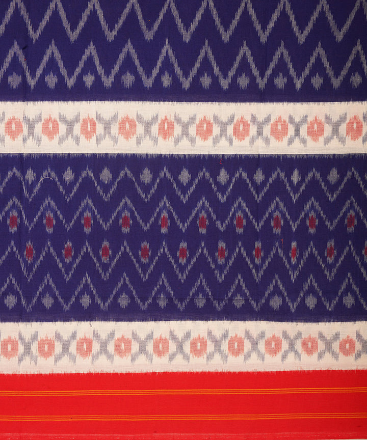 Multicolor handwoven pochampally ikat cotton dupatta