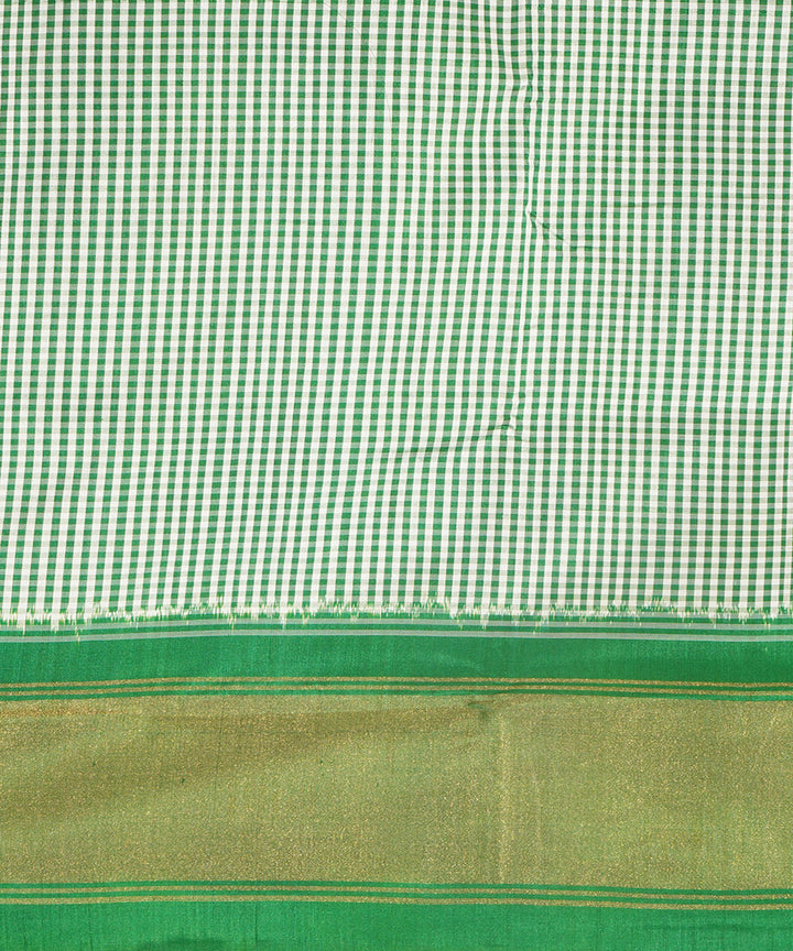 Light green silk handwoven pochampally saree