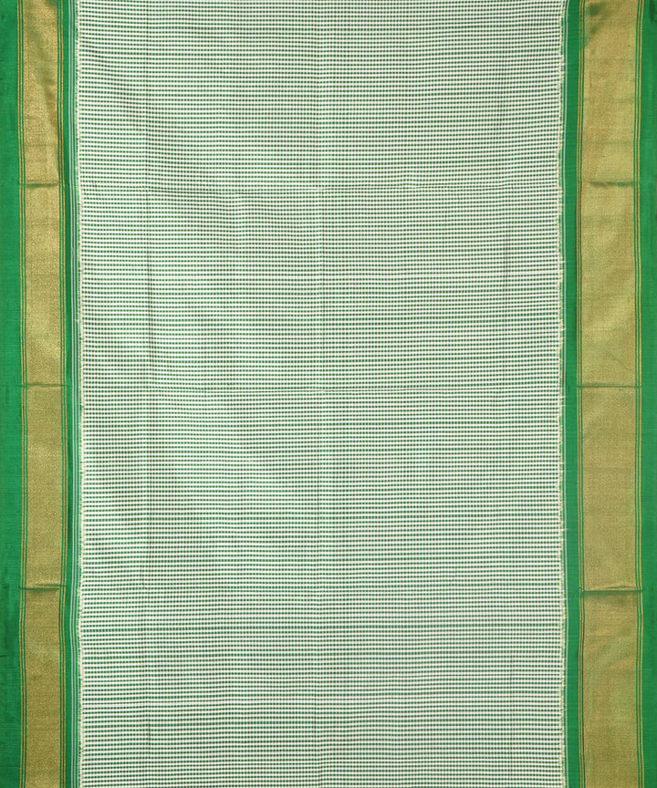 Light green silk handwoven pochampally saree