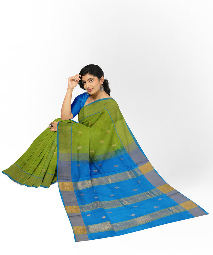 Green blue sico handloom venkatagiri saree