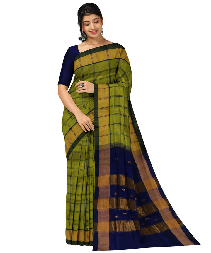 Green blue venkatagiri sico handloom saree