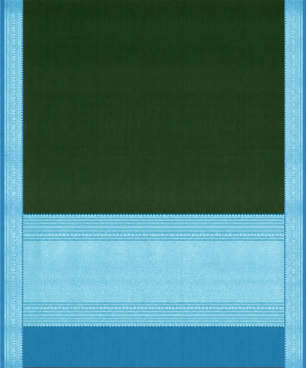 Green blue silk handloom venkatagiri saree