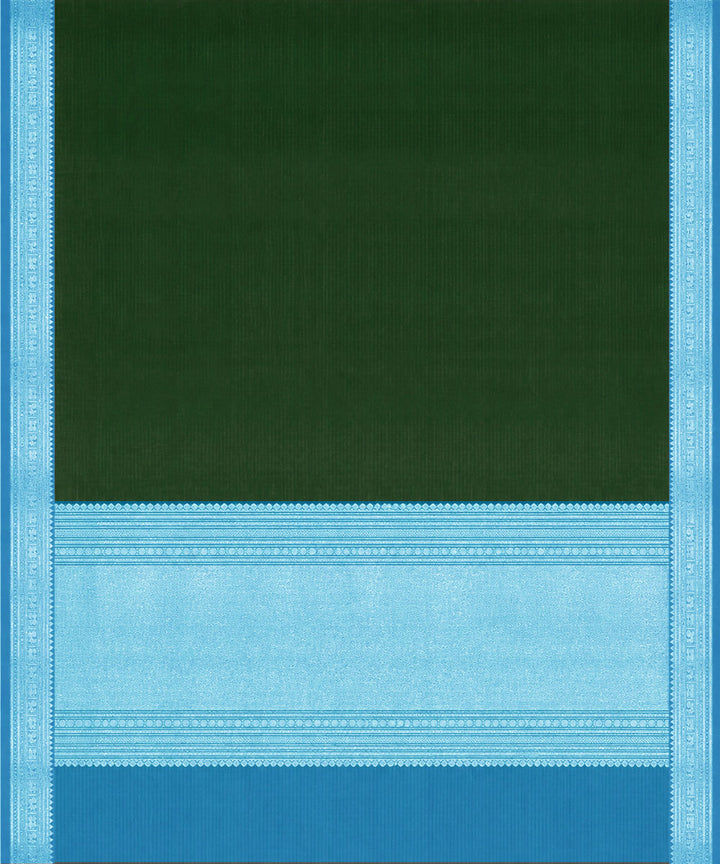 Green blue silk handloom venkatagiri saree