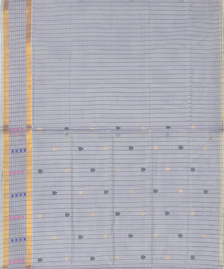 Sky blue handwoven venkatagiri cotton saree