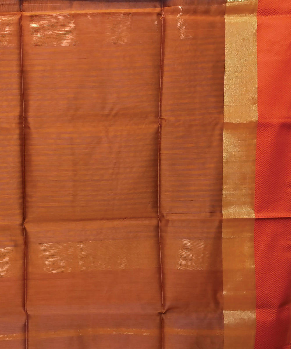 Royal blue handloom cotton silk maheshwari saree