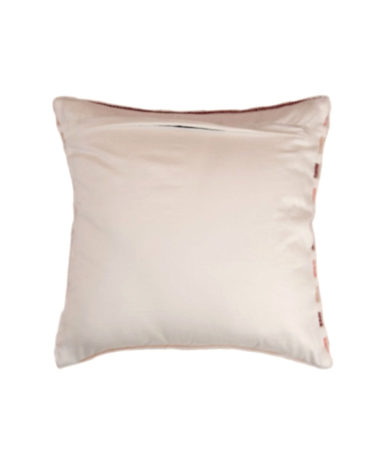 Multicolor stripes handwoven cotton cushion cover