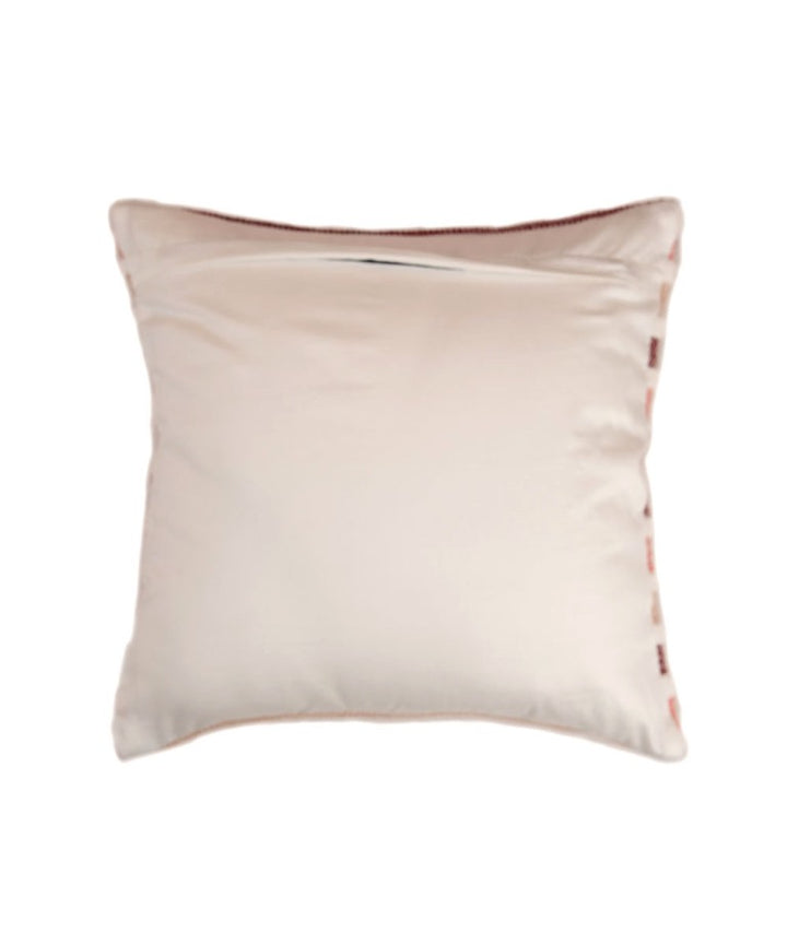 Multicolor stripes handwoven cotton cushion cover