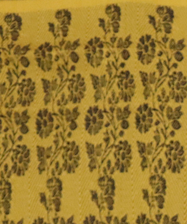 Yellow black eri silk handwoven assam saree