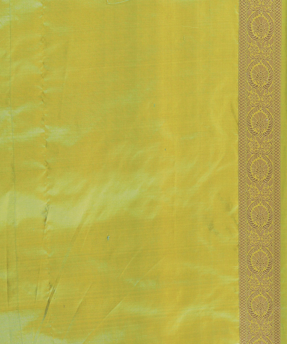 Light green silk handloom banarasi saree