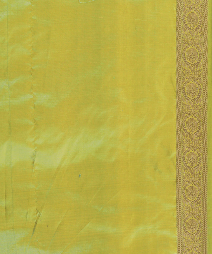 Light green silk handloom banarasi saree