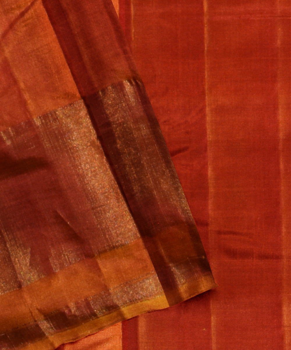 Yellow orange silk handloom patola ikat saree