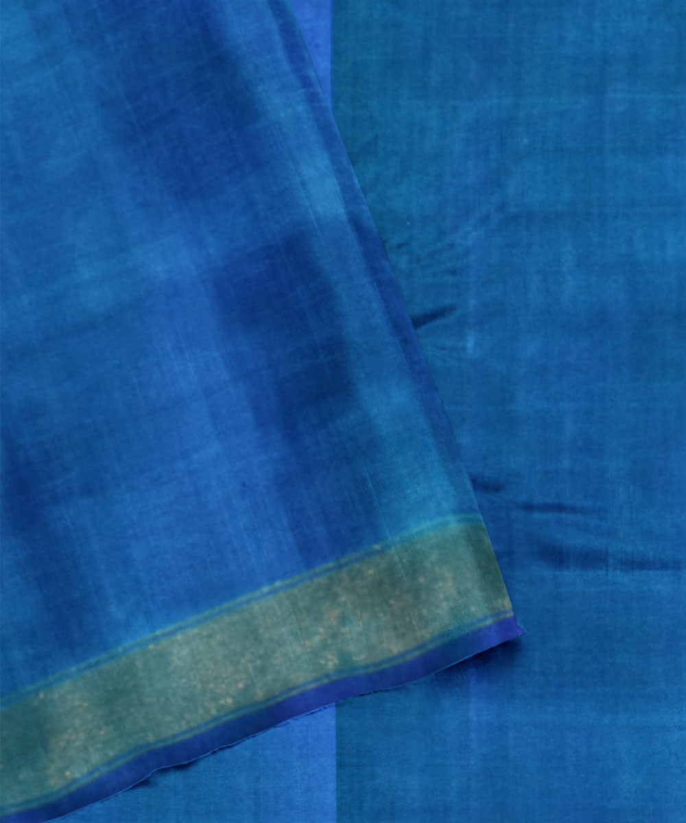 Sky blue silk handloom patola saree