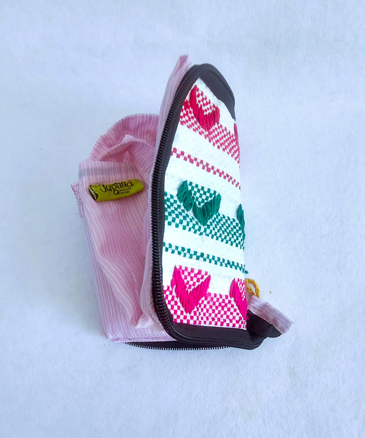 Pink handcrafted shopping bag