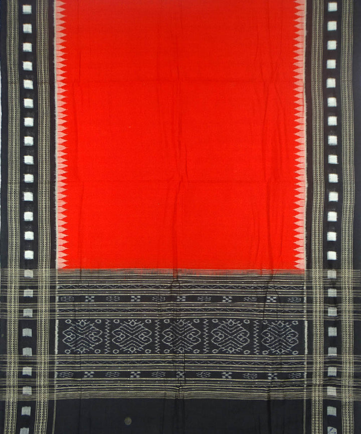 3pc Black red handwoven sambalpuri ikat cotton dress material