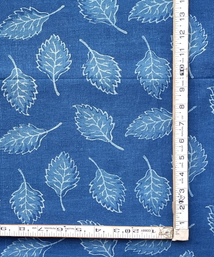 2.5m Indigo dabu print hand spun hand loom cotton kurta material