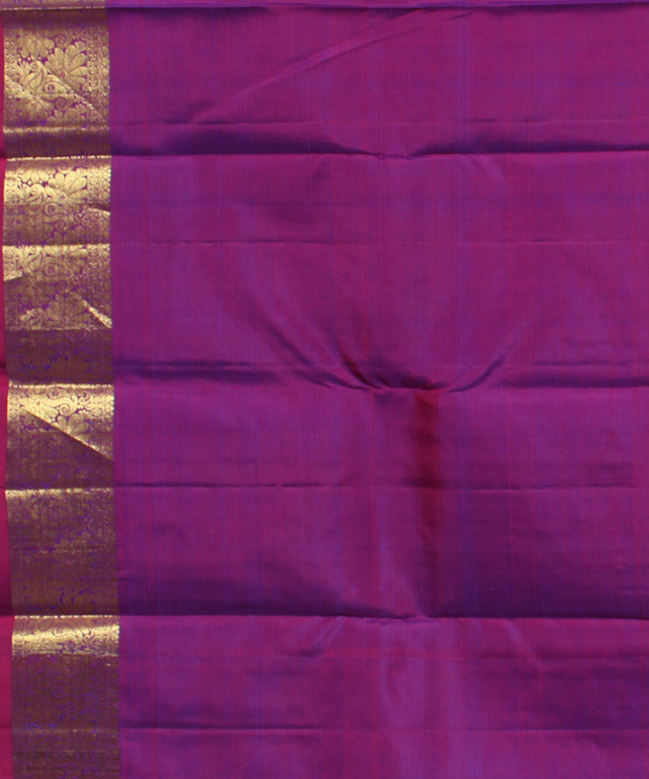 Multicolor handwoven karnataka brocade silk saree