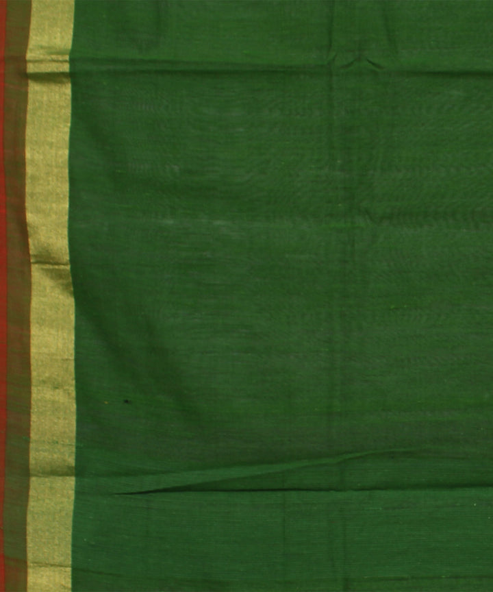 Gray green cotton handwoven karnataka silk saree