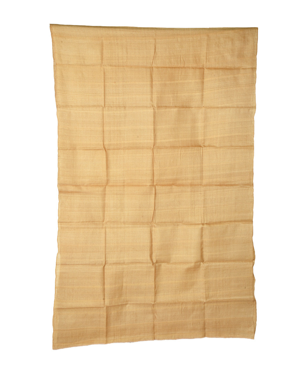 2.8m Mustard handwoven tussar silk kurta material