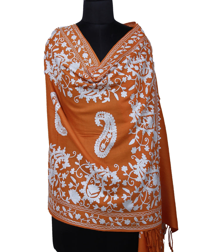 Mustard Yellow Handwoven Woolen Shawl
