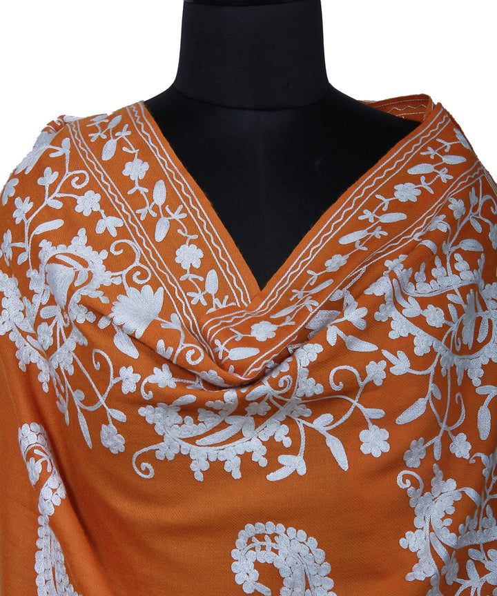 Mustard Yellow Handwoven Woolen Shawl