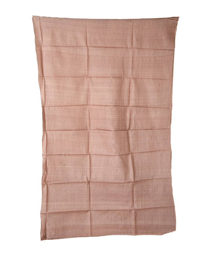 2.8m Beige handwoven tussar silk kurta material