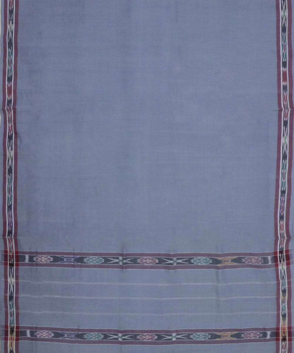 Grey handwoven cotton rajahmundry saree