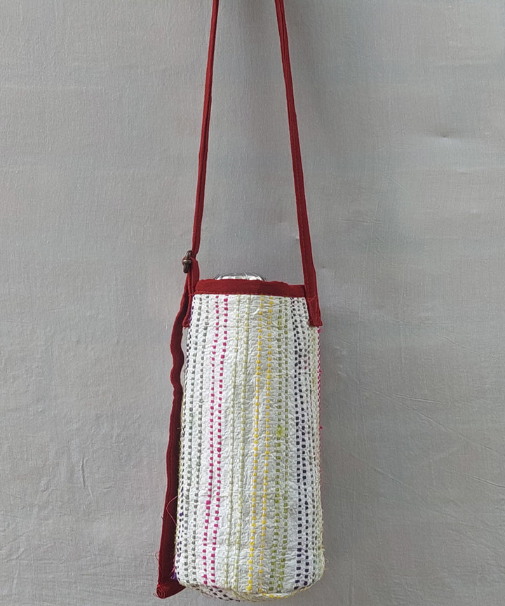 Brown handcrafted cotton bottle bag