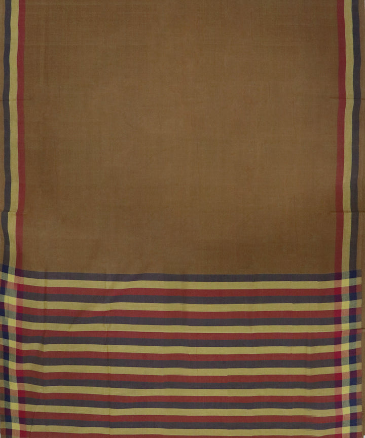 Brown handwoven cotton rajahmundry saree