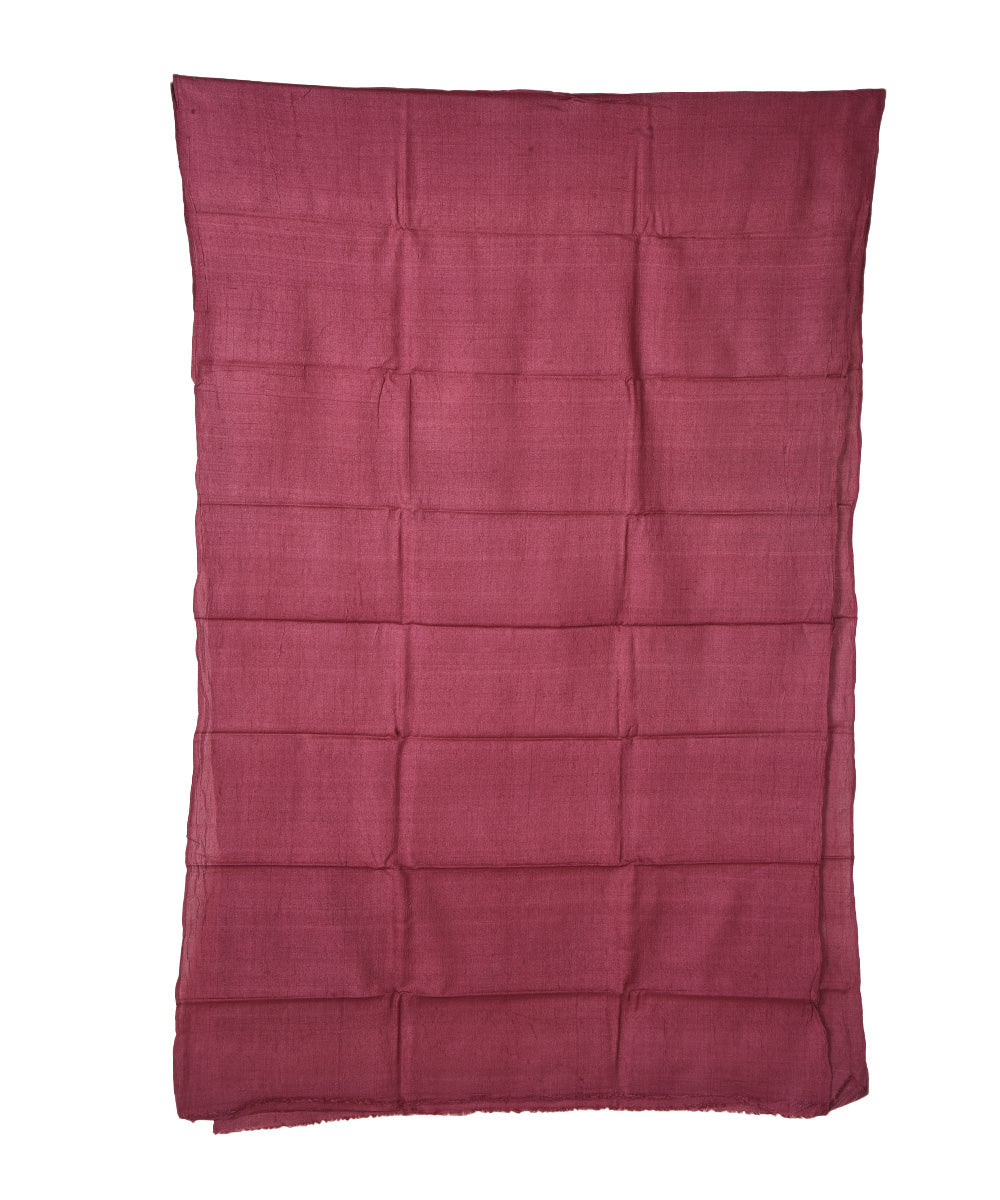 2.8m Maroon handwoven tussar silk kurta material