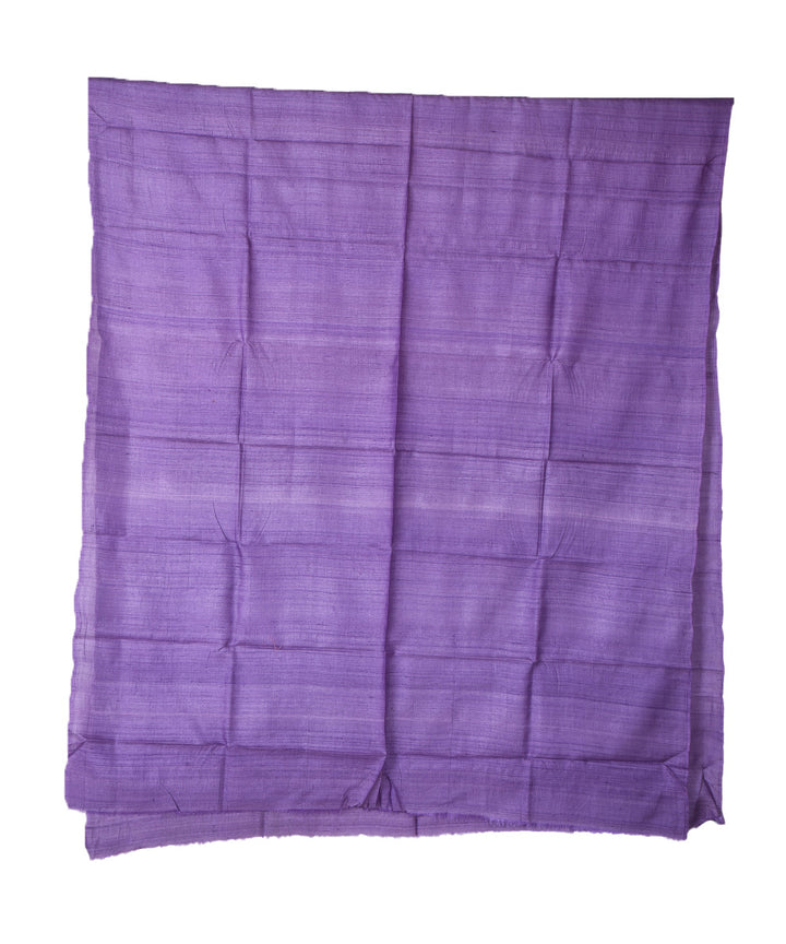 2.5m Purple handwoven tussar silk kurta material