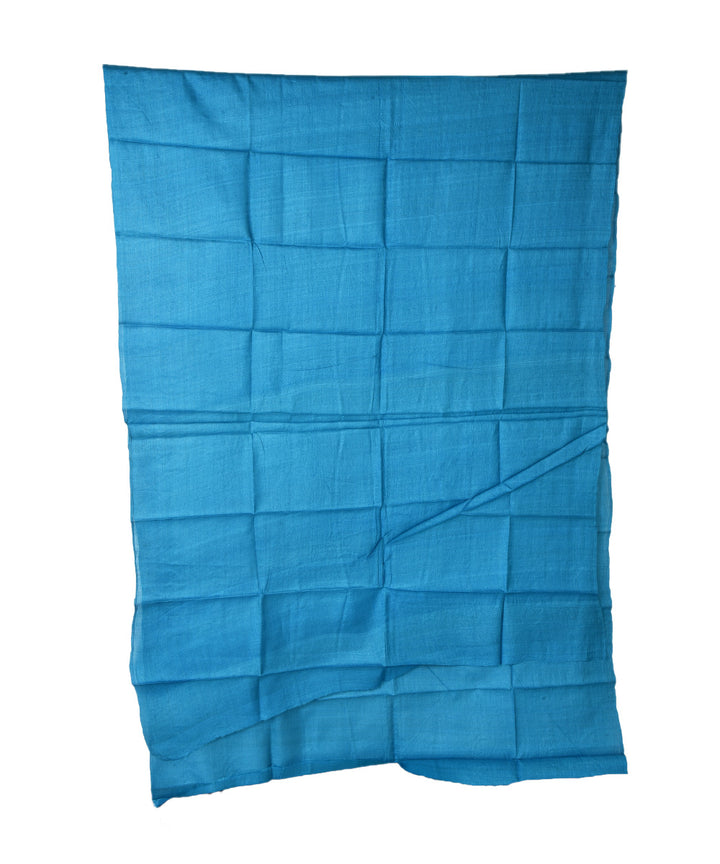 3m Blue handwoven tussar silk kurta material