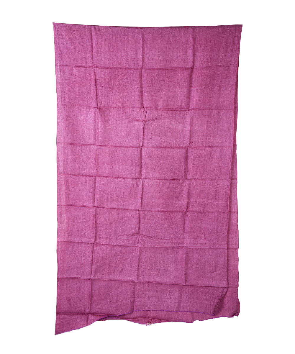 3m Purple handwoven tussar silk kurta material