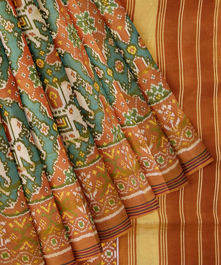 Multicolor silk handloom patola saree