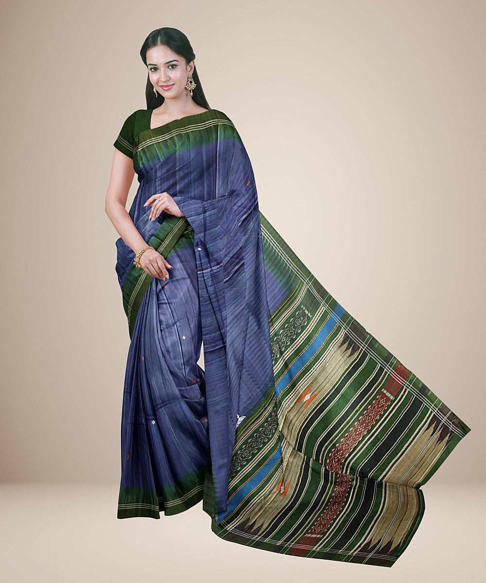 Light green maroon gopalpur tussar silk handwoven saree