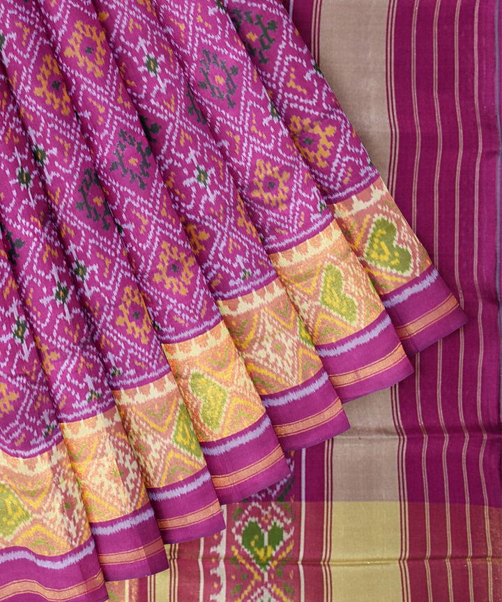 Patola purple silk handloom saree