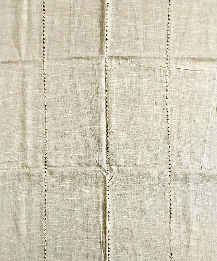 Cream handloom eri silk assam stole