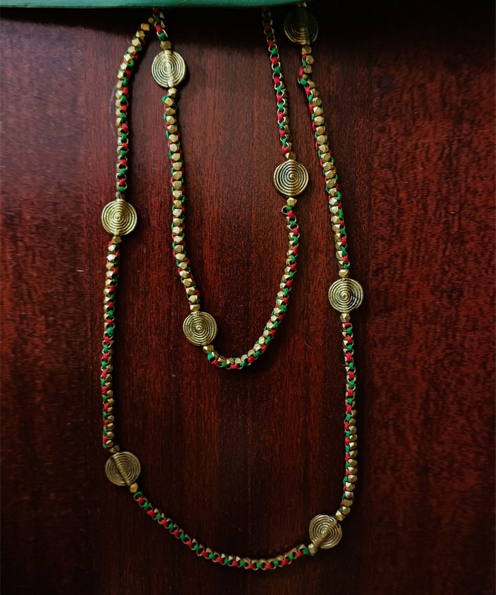 Handcrafted dokra long necklace