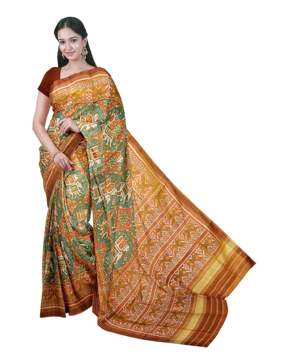 Multicolor silk handloom patola saree