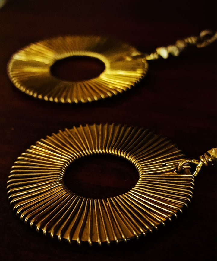 Handcrafted dokra ring earring