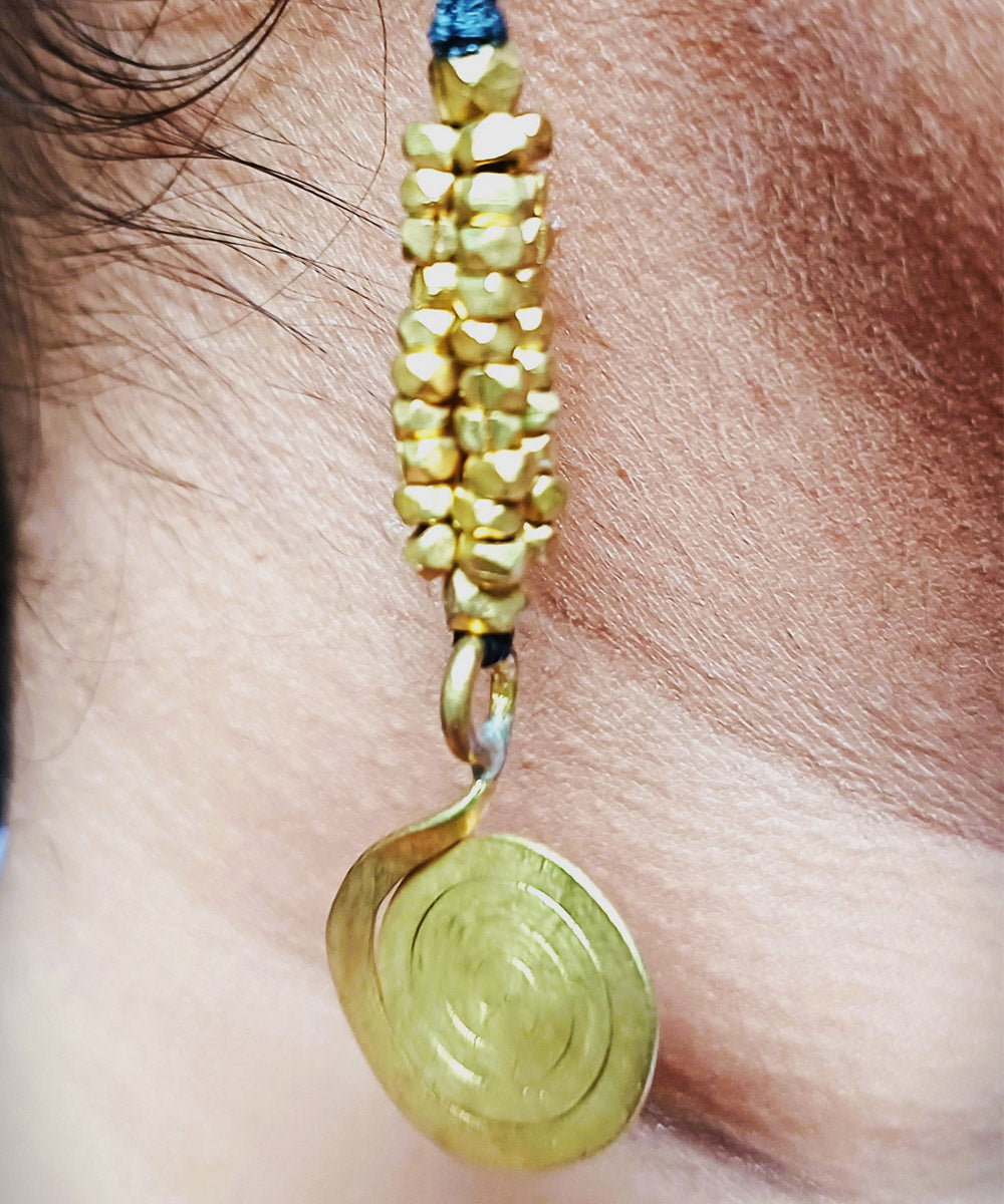 Handcrafted dokra earring