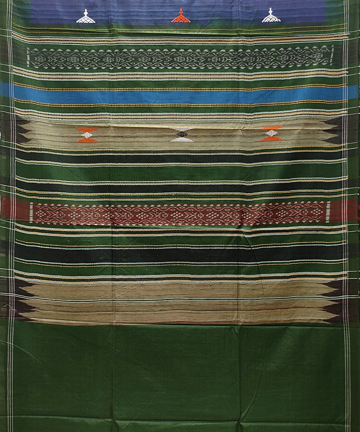 Light green maroon gopalpur tussar silk handwoven saree