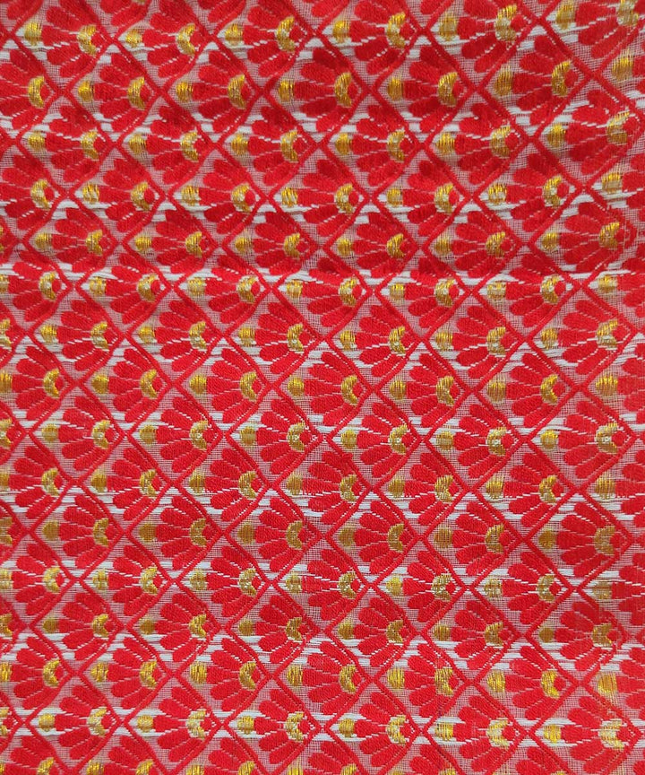 White red silk handloom assam mekhela chador