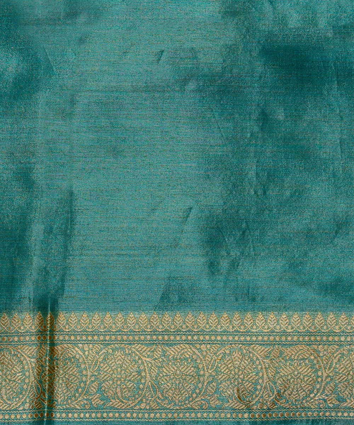 Sky blue silk handloom banarasi saree
