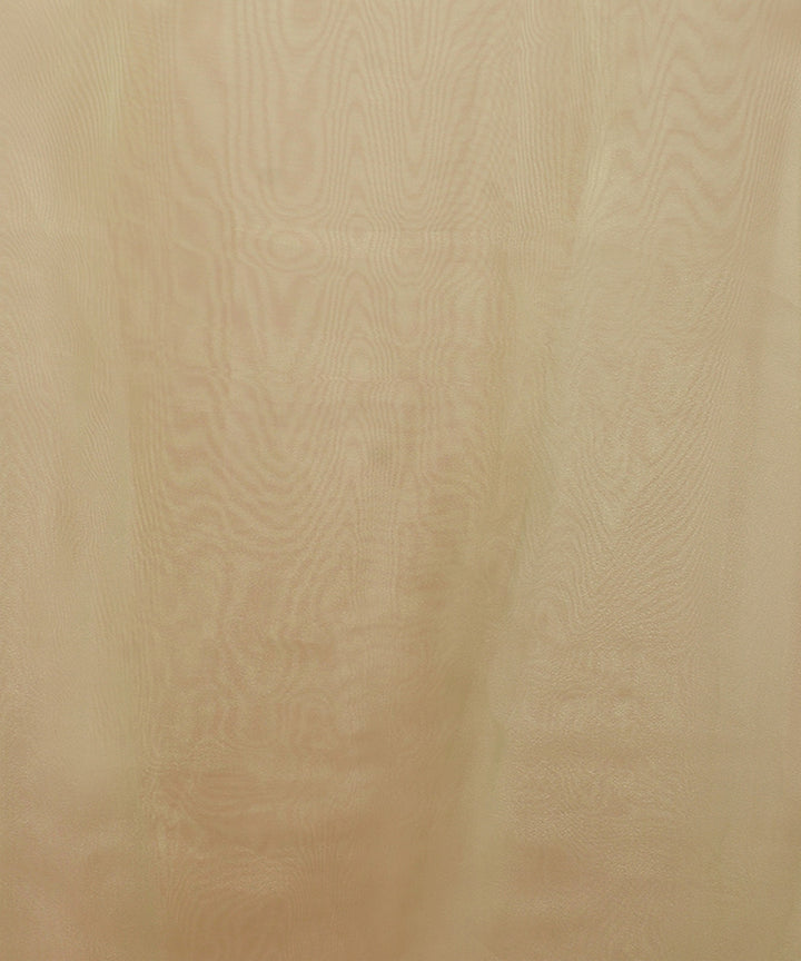 Light hand painted green handwoven organza silk saree