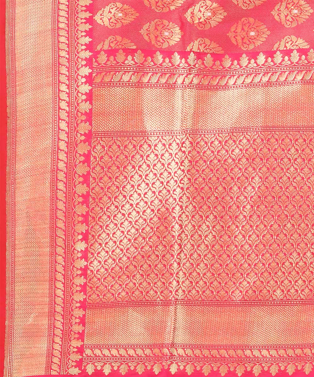 Red silk handloom banarasi saree