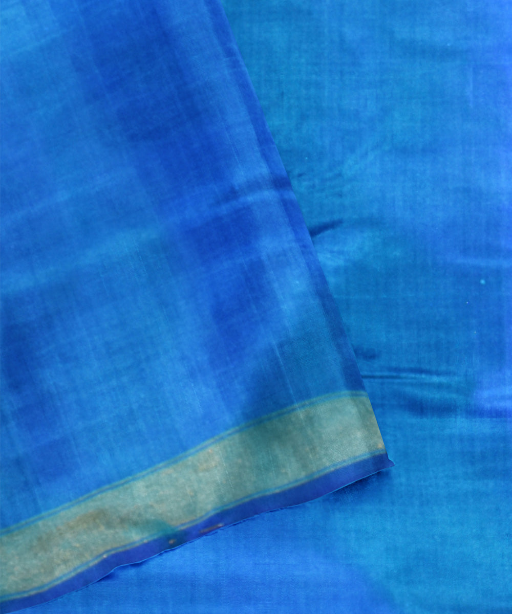 Blue turquoise silk handloom patola saree