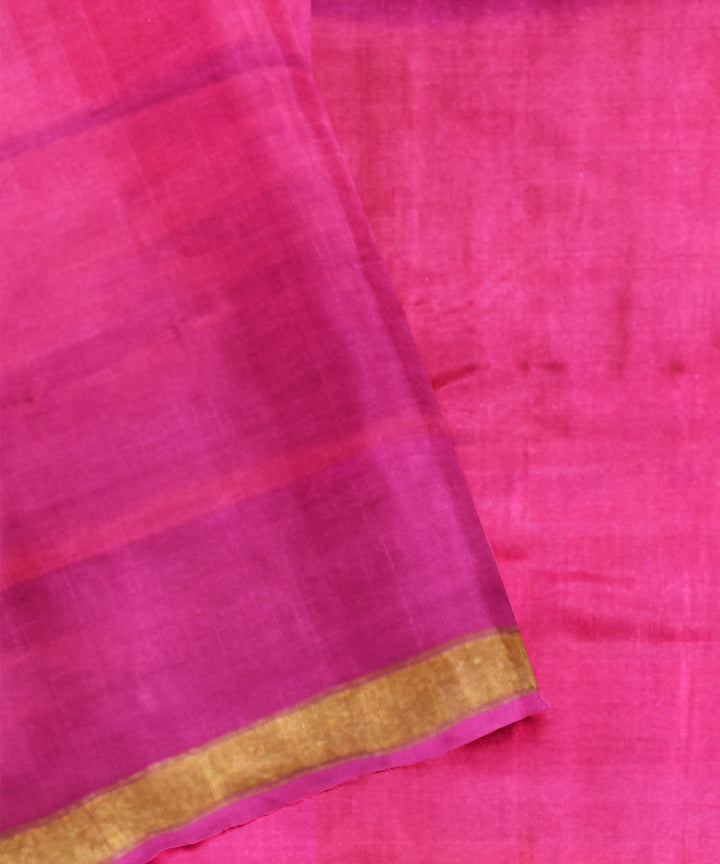 Patola pink silk handloom saree