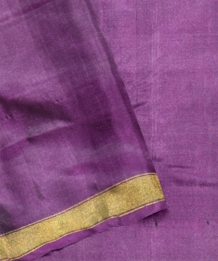 Violet silk handloom patola saree