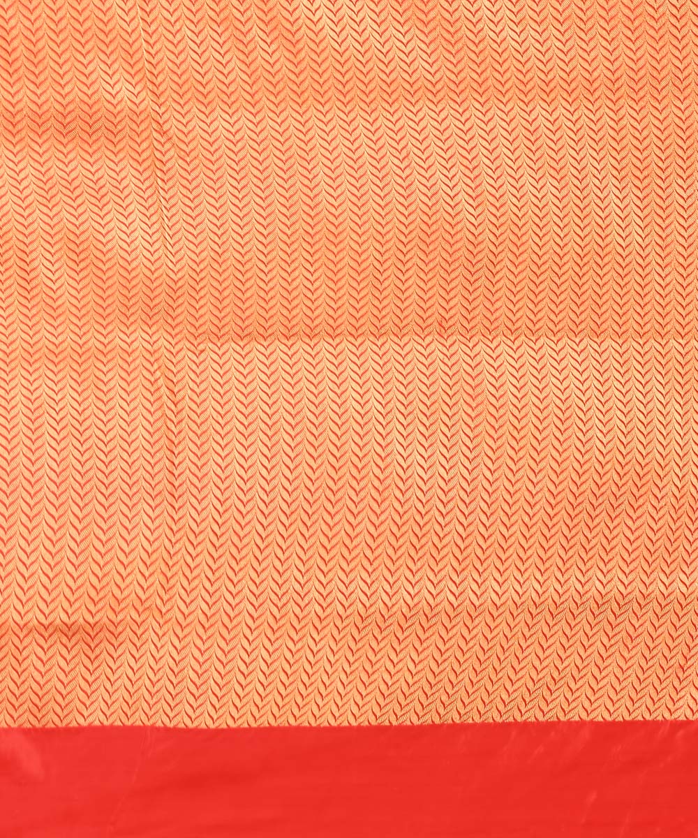 Red handloom silk banarasi saree